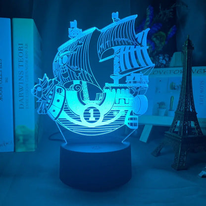 One Piece Thousand Sunny 3D LED Night Light Decor