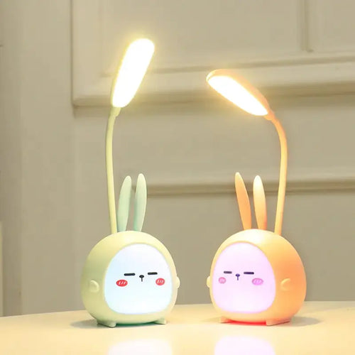 Portable Foldable LED Desk Lamp - Cute Cartoon Design