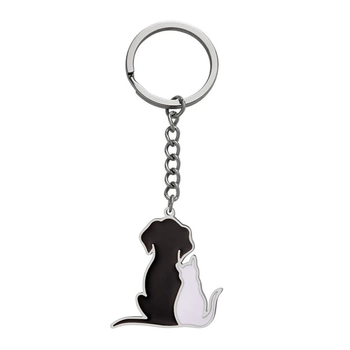 Dreamtimes Cat & Dog Keychain