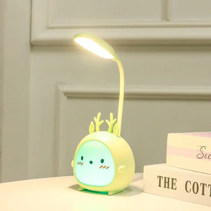 Portable Foldable LED Desk Lamp - Cute Cartoon Design