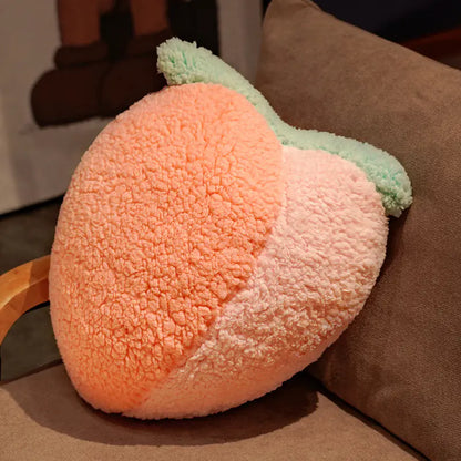 Cute Cartoon Fruit Plush Pillows - Carrot, Cactus, Pineapple