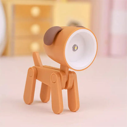 Adjustable Puppy Reading Light - Cute Cordless Desk Lamp
