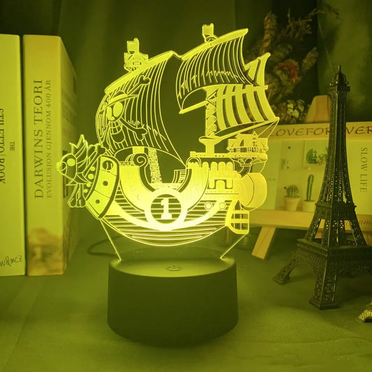 One Piece Thousand Sunny 3D LED Night Light Decor