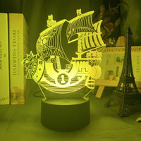 One Piece Thousand Sunny 3D LED Night Light Decor