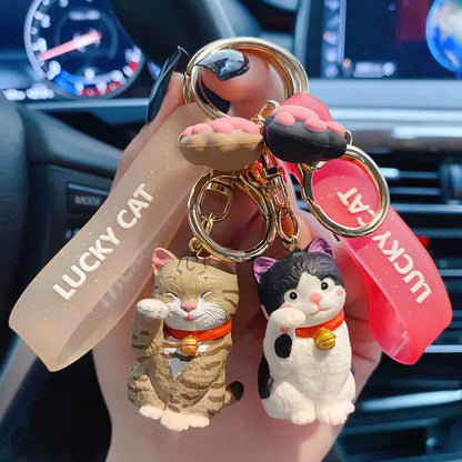 Cartoon Cat Keychain