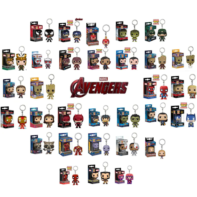 Avengers DC Heroes Keychains