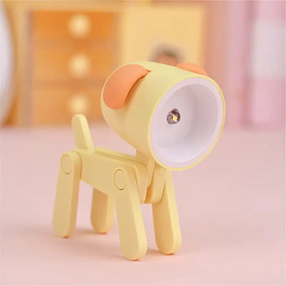 Adjustable Puppy Reading Light - Cute Cordless Desk Lamp