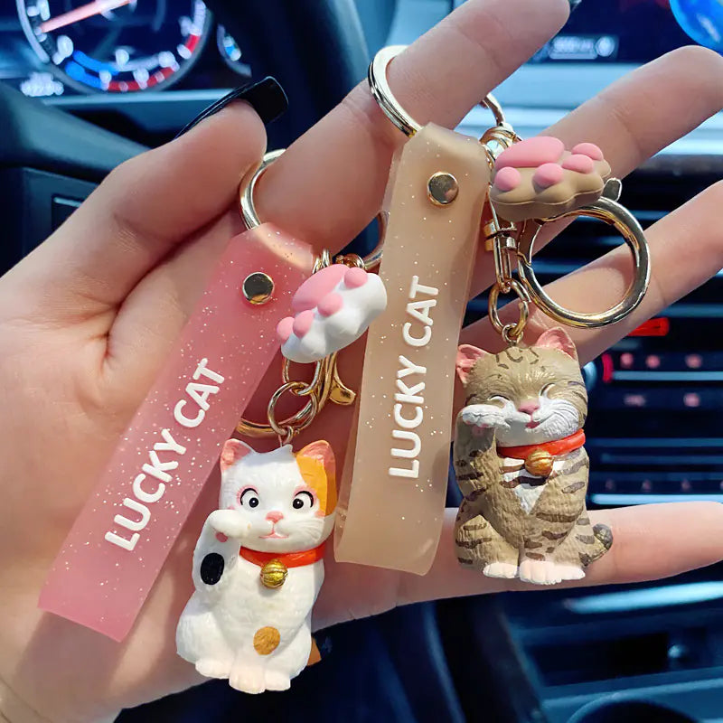 Cartoon Cat Keychain