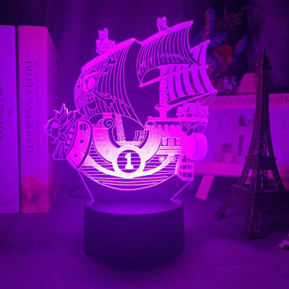 One Piece Thousand Sunny 3D LED Night Light Decor