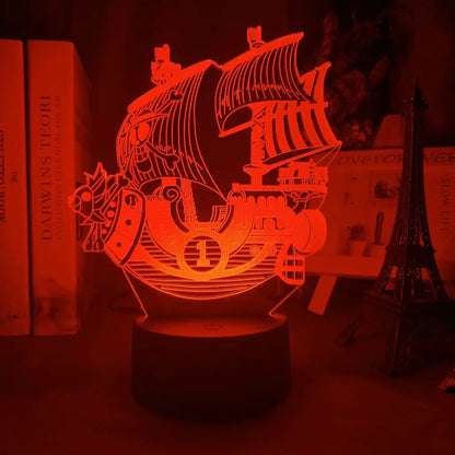 One Piece Thousand Sunny 3D LED Night Light Decor
