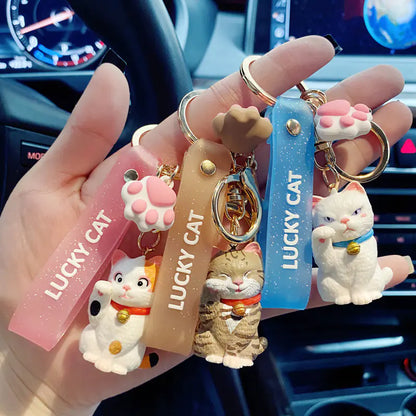 Cartoon Cat Keychain