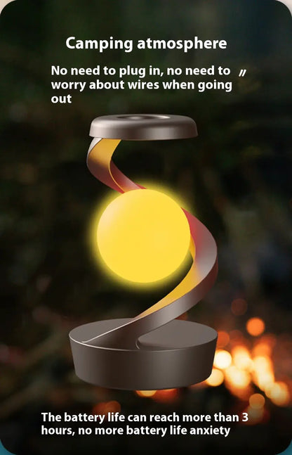 Rotating Moon Lamp with Wireless Charging