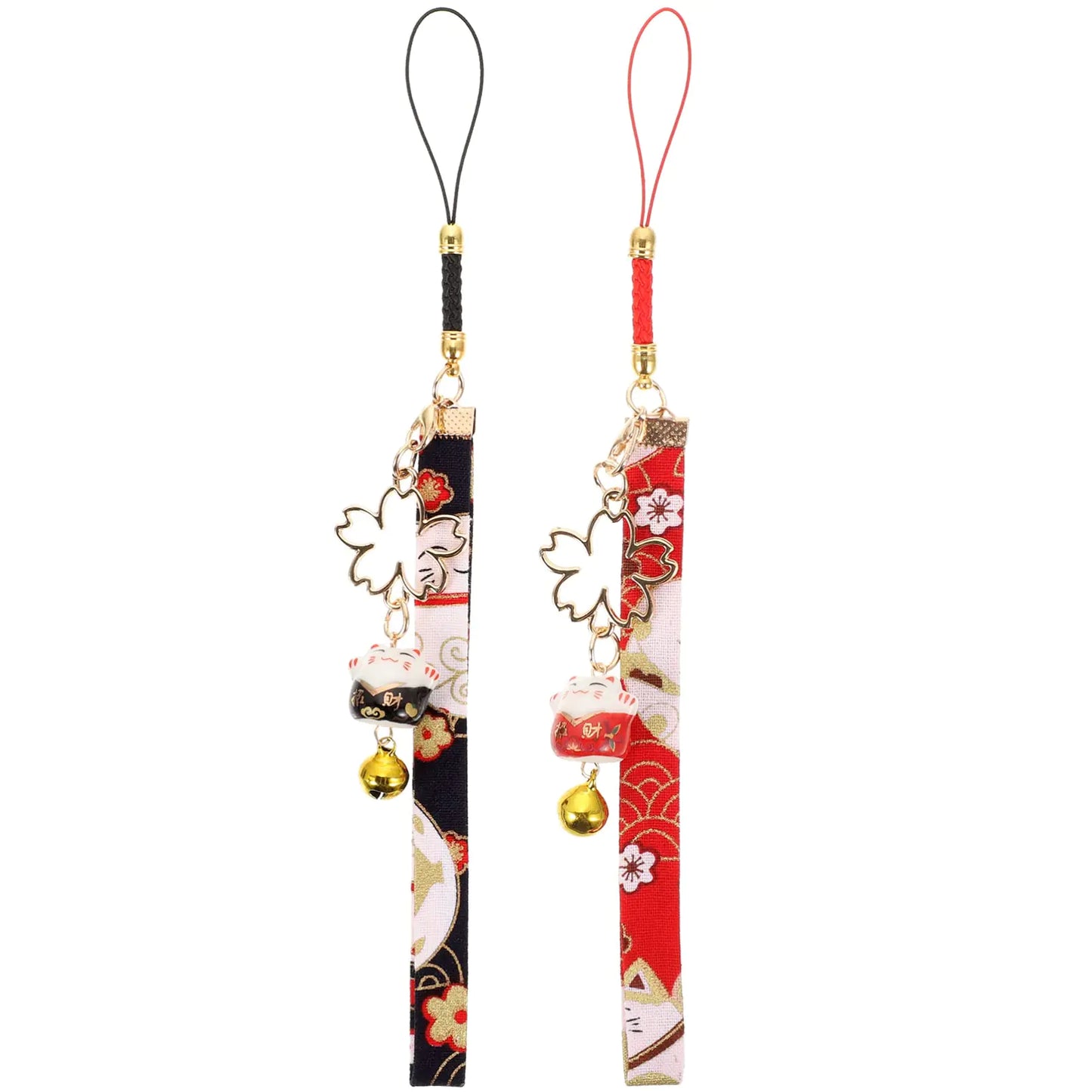 2pcs Phone Charm Keychains