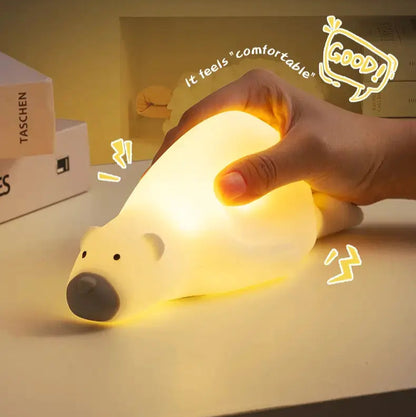 Cute Silicone Duck Night Light - Rechargeable Touch Lamp