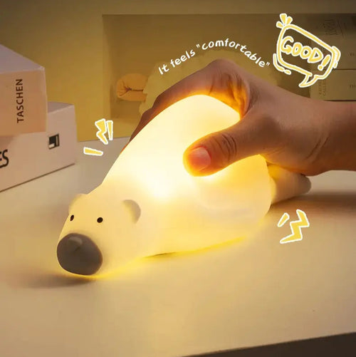 Cute Silicone Duck Night Light - Rechargeable Touch Lamp