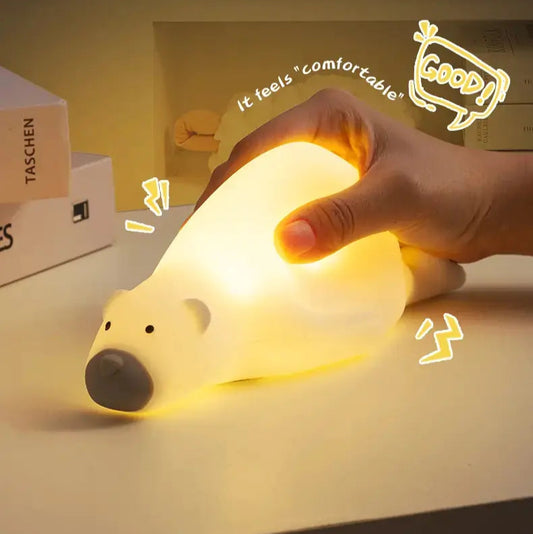 Cute Silicone Duck Night Light - Rechargeable Touch Lamp