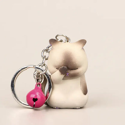 Cat Resin Keychain