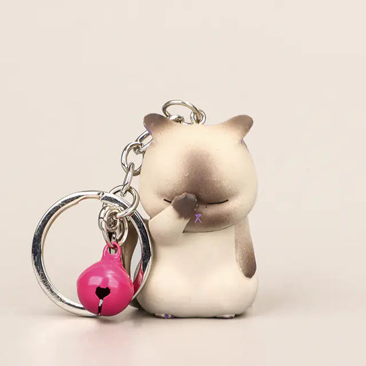 Cat Resin Keychain