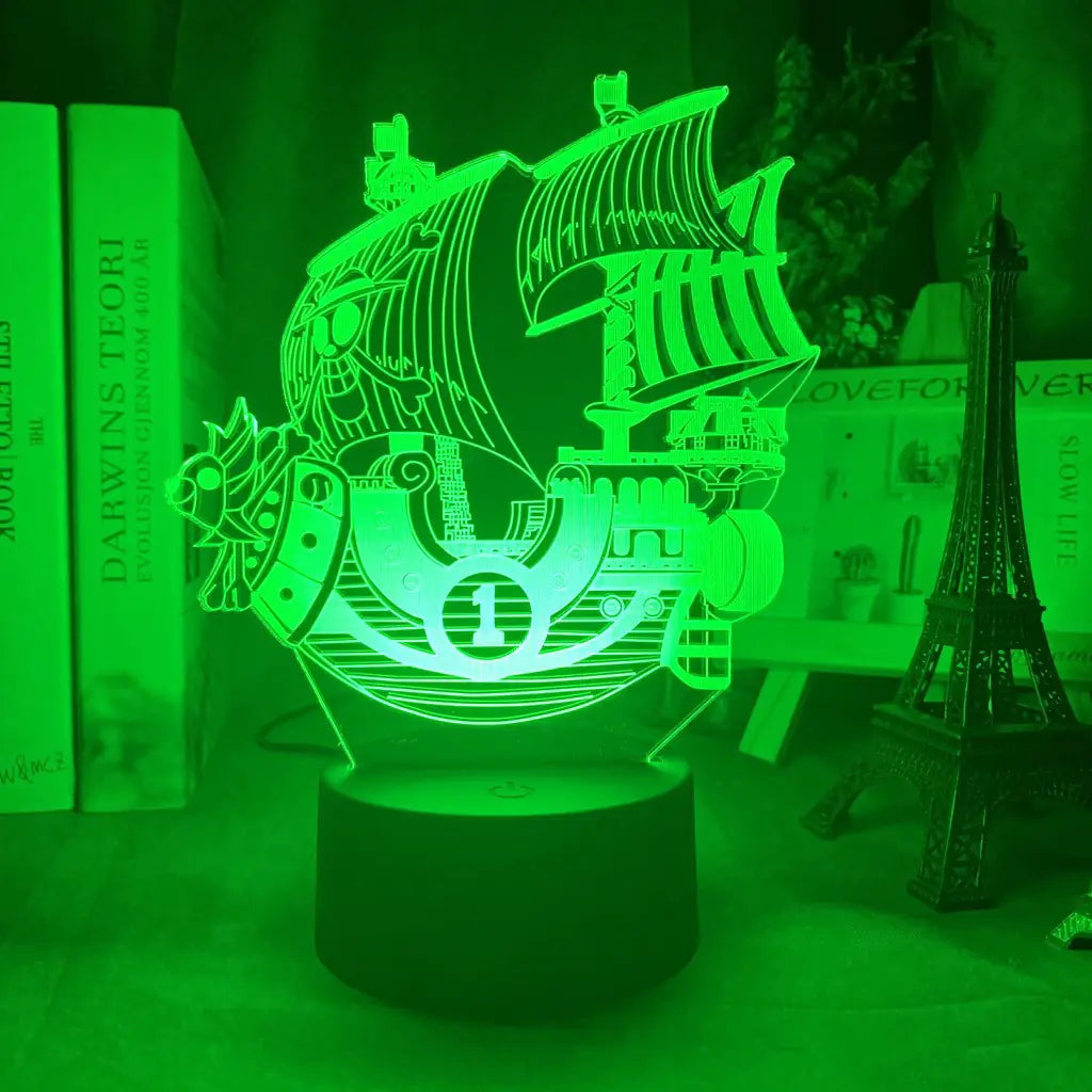 One Piece Thousand Sunny 3D LED Night Light Decor