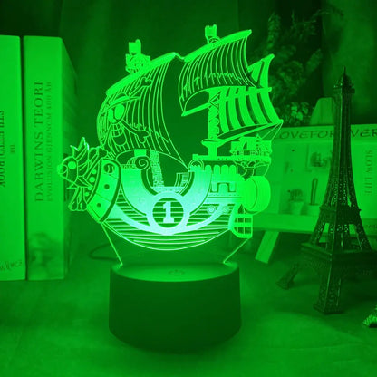 One Piece Thousand Sunny 3D LED Night Light Decor
