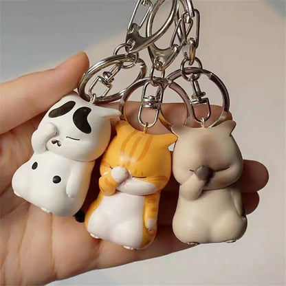 Cat Resin Keychain