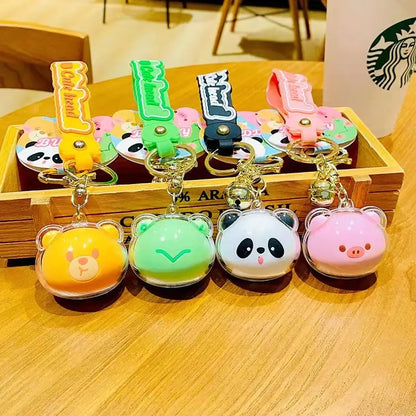 Cartoon Animal Acrylic Keychain Pendant