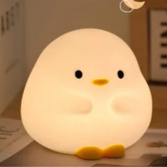 Cute Duck LED Night Lamp - Silicone Touch Sensor Light