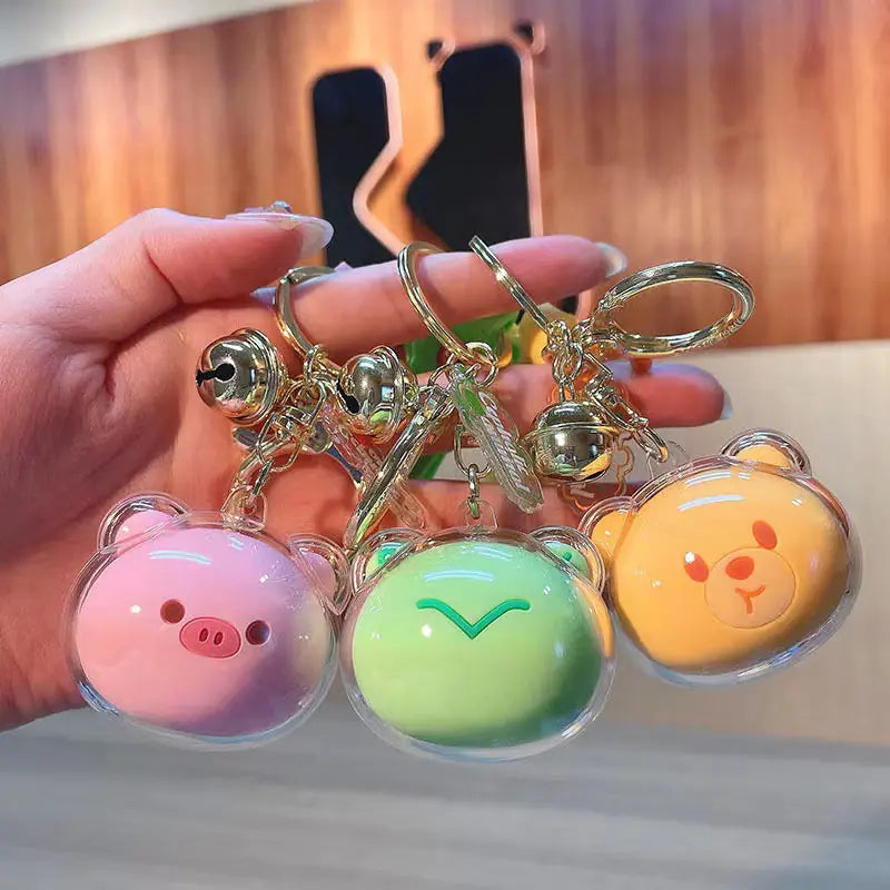 Cartoon Animal Acrylic Keychain Pendant