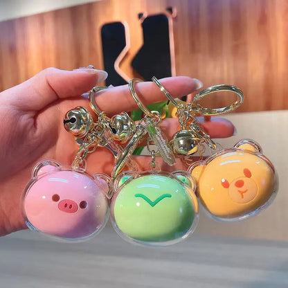 Cartoon Animal Acrylic Keychain Pendant