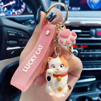 Cartoon Cat Keychain