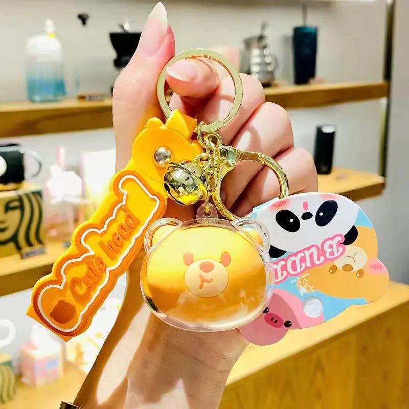Cartoon Animal Acrylic Keychain Pendant